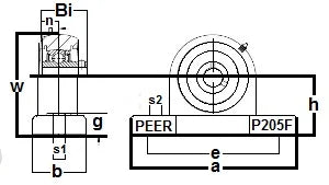 ZUCP-203-11-PBT Zinc Chromate Pillow Block 11/16 Mounted Bearing