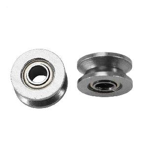 Palissure d’alésage 4 mm - Poulie blindée de 13 mm, rail à rainure en V, roulement à rouleaux 4x13x6 mm