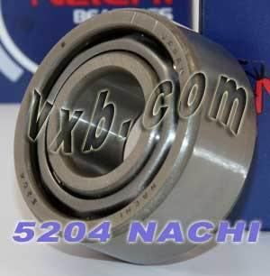5204 Nachi Angle Contact Bearing - Double rangée - 20x47x20,6 Fabriqué au Japon