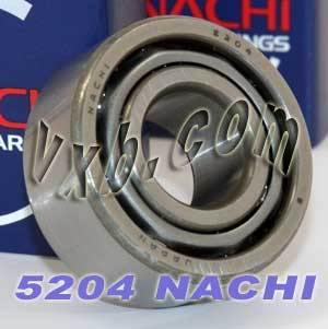 5204 Nachi Angle Contact Bearing - Double rangée - 20x47x20,6 Fabriqué au Japon