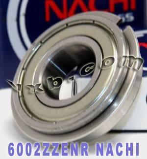6002ZZENR Nachi Bearing 15x32x9 Shielded C3 Snap Ring Japan Made