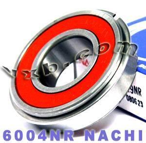 6004NR Nachi Bearing 20x42x12 : Open : C3 : Snap Ring : Japon