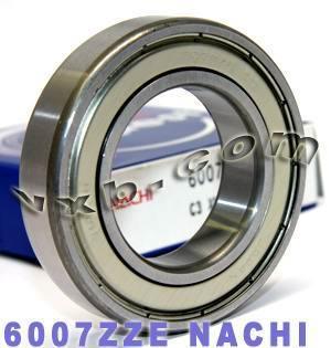 6007ZZE Nachi Bearing Shielded C3 Japan 35x62x14mm