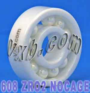 Miniature 608 Full Complement Full Ceramic Bearing 8x22x7