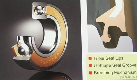 6200-2NSENR Nachi Bearing 10x30x9 : Scellé : C3 : Anneau à pression : Japon