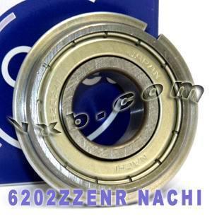6202ZZENR Nachi Bearing Shielded C3 Snap Ring Japan 15x35x11 Bearing