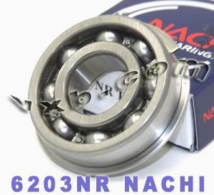 6203NR Nachi Bearing Open C3 Snap Ring Japan 17x40x12mm
