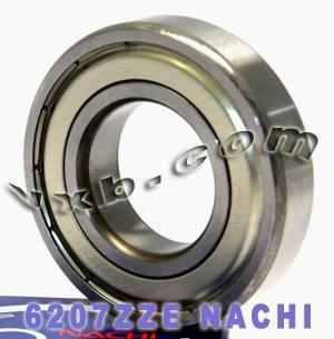 6207ZZE Nachi Bearing Shielded C3 Japon 35x72x17mm