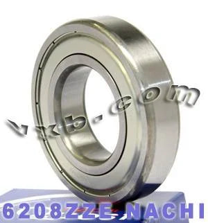 6208ZZE Nachi Bearing 40x80x18 Shielded C3 Japan