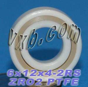 6x12x4 roulements miniatures ZrO2 entièrement scellés en céramique