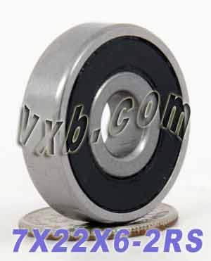 7x22x6 Miniature scellée à roulements 7 mm x 22 mm x 6 mm