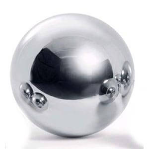 Miroir à rotule creux en acier inoxydable 19 mm 304C fini brillant