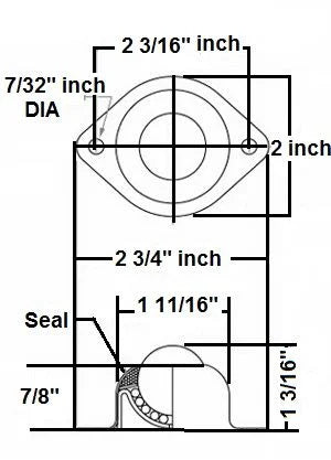 BT-1 CS/SS Flange Ball Transfer Unit 1 Main Ball USA Mounted Bearing