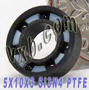 Full Ceramic Silicon Nitride Bearing 5x10x3 Miniature