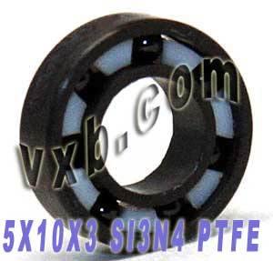 Full Ceramic Silicon Nitride Bearing 5x10x3 Miniature