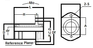 GMT12WUU NB 12mm Two Side Cut Double Wide Flange Motion Linear Bearing