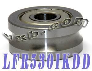 LFR5301KDD-10 12x42x19mm Rail à roulements à rouleaux à rainures en U