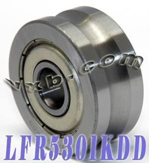 LFR5301KDD-10 12x42x19mm Rail à roulements à rouleaux à rainures en U