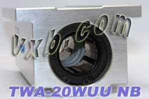 NB TWA20WUU bloc de bague à bille 1 1/4" mouvement linéaire