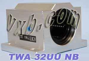 NB TWA32UU Bloc de bague à bille de 2 pouces Mouvement linéaire