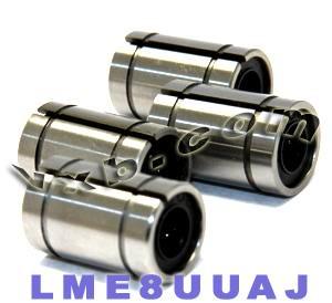 4-pack LME8UUAJ bagues ajustables 8 mm 8x16x25 mouvement linéaire