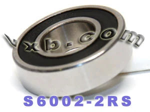 S6002-2RS Roulement en acier inoxydable scellé 15x32x9mm