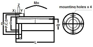SMSF6WUUE NB 6mm Slide Bush Miniature Linear Motion Bushings Bearing