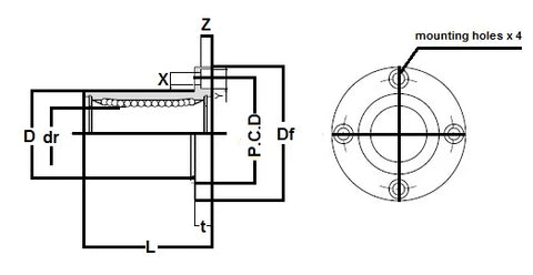 SMSF8G 8mm Slide Bush Bushings Miniature Motion Linear Bearing