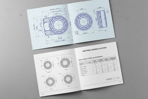 Mastering Bearing Specifications: A Comprehensive Guide - Technical drawings and specifications for industrial bearings.