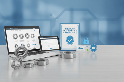 Mastering Warranties and Returns for Online Bearing Purchases with product warranty information on devices.