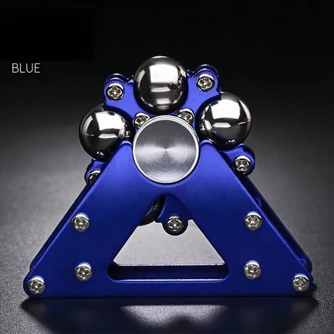 Double Pendulum Fidget Spinner Foldable Metal Antistress Hand Spinner Gyroscope Toy Blue