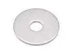 White washer from Two White Bi-Fold Closet Door Pull Knobs Replacement Kit Pack Of 2 With Two Long Pan Head Screws And Washers