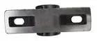 Top view of Heavy Duty Pillow Block Bearing 1-3/4 Inch Shaft Type E Two Bolt Mount with double taper roller for industrial machinery.
