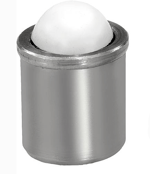 Plongeur à bille à ressort en acier inoxydable 8mm x 9mm à insertion rapide - bille en POM