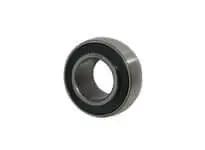 UK207 adapter sleeve single bearing unit for normal duty applications, showing dust-resistant metal casing and center hole