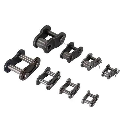 10 Pieces 08B Roller Chain Connecting Links One Half Inch Pitch Master Connector Link Carbon Steel with Electroless Blackening Assorted Sizes