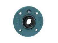 Front view of 25mm Narrow Eccentric Collar Piloted Single-Row Ball Bearing, Single Unit for Shaft Locking, Inner Ring for Accurate Mounting.