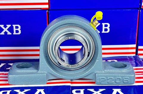 1 1/4 Bearing UCP206-20 Pillow Block Cast Housing Mounted Bearings - VXB Ball Bearings