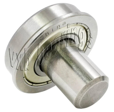 1 1/8 Inch Flanged Ball Bearing with 1/2 Diameter Integrated 1 Axle - VXB Ball Bearings