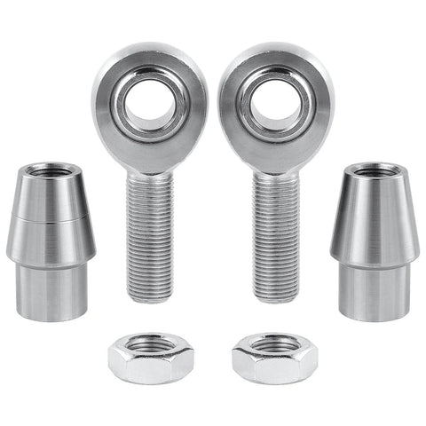 1/2 Heim Joints Rod End Kit with Right and Left Hand Threads, 0.5 Chromoly Panhard Joints with Jam Nuts and Bungs, 2 Pair