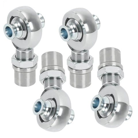 1.25 inch Heim Joint Rod End Kit, chromoly rod ends with right and left hand thread, heat treated and hard chrome plated, 2 pair set