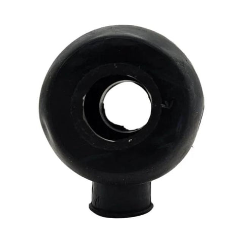 Front view of 1.25 inch Heim joint rod end dust boot, protective rubber seal for 1 1/4 inch heim joints and spherical bearings.