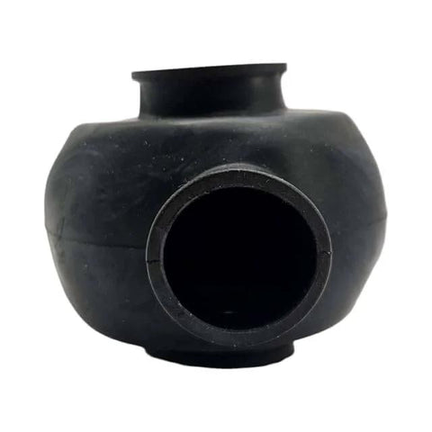 Front view of 1.25 inch Heim joint rod end dust boot, protective rubber seal for 1 1/4 inch heim joints and spherical bearings.