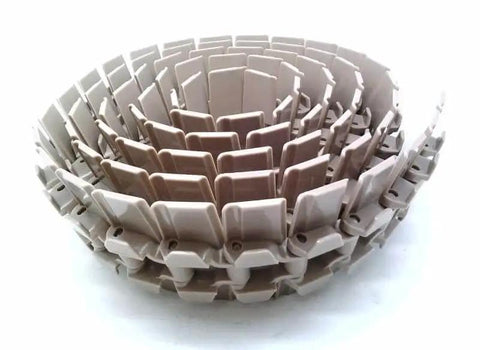 1.5 Inch Pitch Table Top Chain With Side Flexing And Solid Top Tight Radius For BO Series LF879TAB Stainless Steel