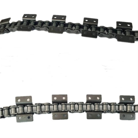 1.5 Meter 80 Link Short Pitch Roller Conveyor Chain With K1 K2 Attachment Mingping 12A-1 Two Hole 40Mn Material