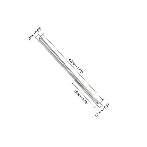 Pro Grade 1.7mm Chucking Reamer HSS Cobalt M35 Lathe Tool D4 4 Flute Round Shank with dimensions
