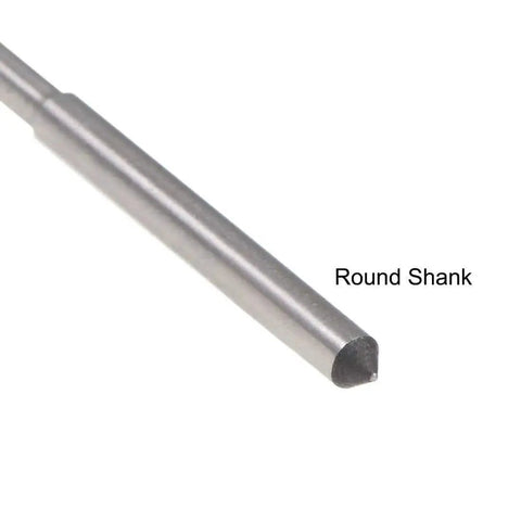 Side view of Pro Grade 1.7mm Chucking Reamer HSS Cobalt M35 Lathe Tool D4 4 Flute Round Shank for stainless steel and metal work