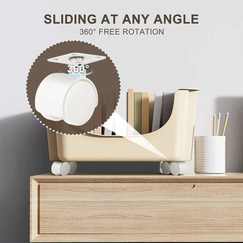 8 Piece 1 Inch Free Punching Pastable Plate Caster With Stickers And Screws Self Adhesive Swivel 360 Degree Rotation Universal Wheel
