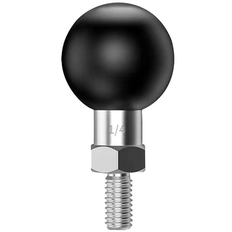 1 Inch Ball Mount Base With 1/4-20 Threaded Bolt Stainless Steel With TPU Coated Ball Compatible With RAM Mounts Ball Socket Arm B