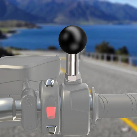 1 Inch TPU Ball Mount With M10 1.5 Millimeter Threaded Post for RAM Mounts on motorcycle handlebar